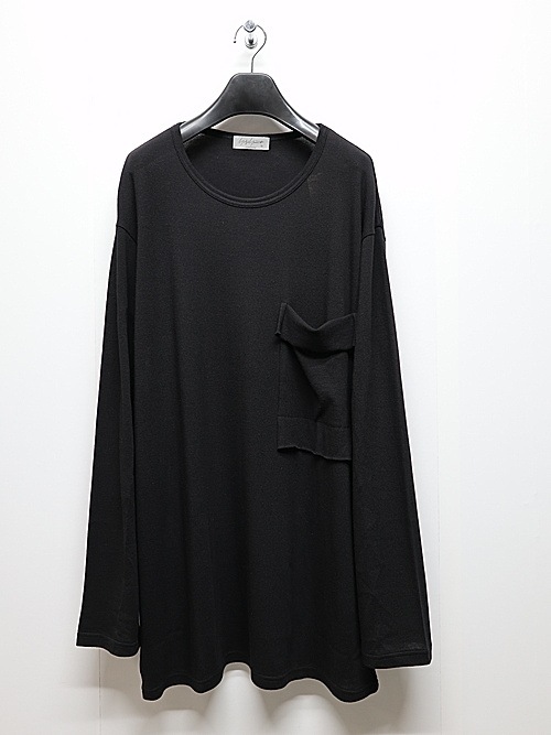 Yohji Yamamoto襦ޥ/ʥ󥴥ץ졼ƥŷ ݥåդĹµ/BLACK