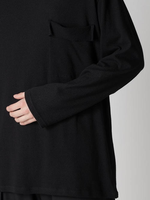 Yohji Yamamoto襦ޥ/ʥ󥴥ץ졼ƥŷ ݥåդĹµ/BLACK