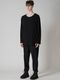 Yohji Yamamoto襦ޥ/ʥ󥴥ץ졼ƥŷ ݥåդĹµ/BLACK