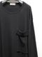 Yohji Yamamoto襦ޥ/ʥ󥴥ץ졼ƥŷ ݥåդĹµ/BLACK