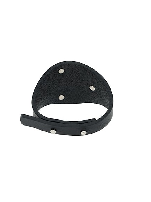 Ground Y�����饦��ɥ磻/COW LEATHER CONCHO BANGLE/BLACK