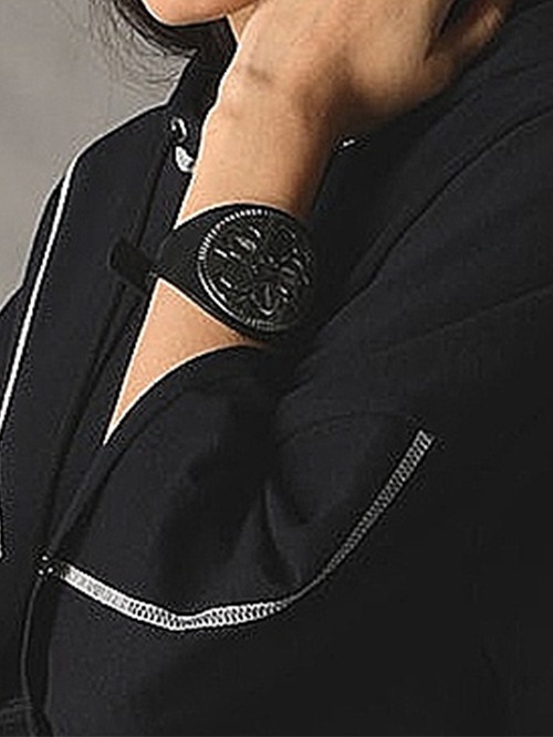 Ground Y�����饦��ɥ磻/COW LEATHER CONCHO BANGLE/BLACK