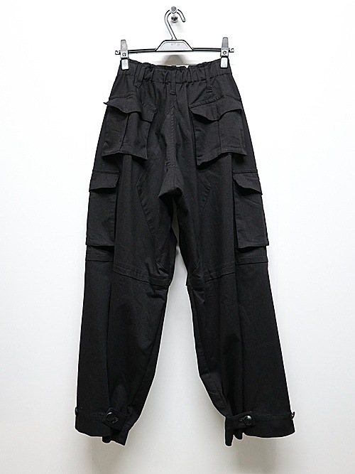(ͽ���ʡ�4��5������ͽ��/kiryuyrik������奦����奦/Denim Cargo Pants/Black