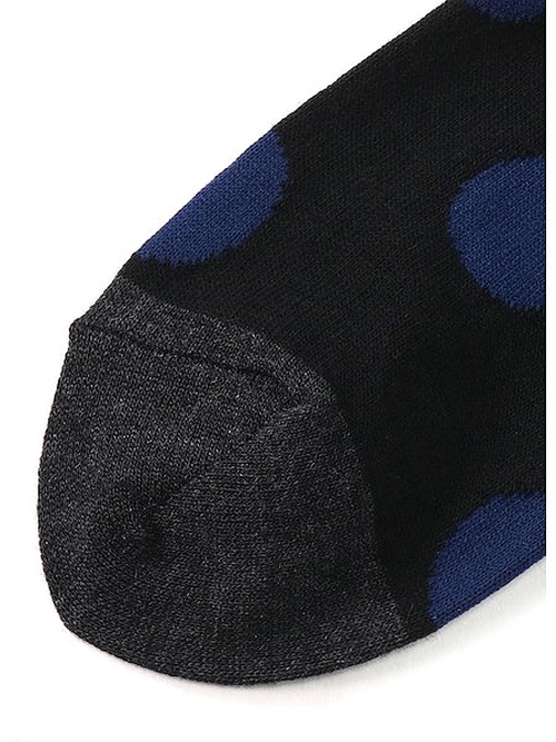 Ground Y饦ɥ磻/Cotton Crayonhouse Dot socks/BLU.