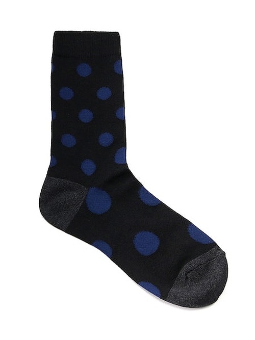 Ground Y饦ɥ磻/Cotton Crayonhouse Dot socks/BLU.