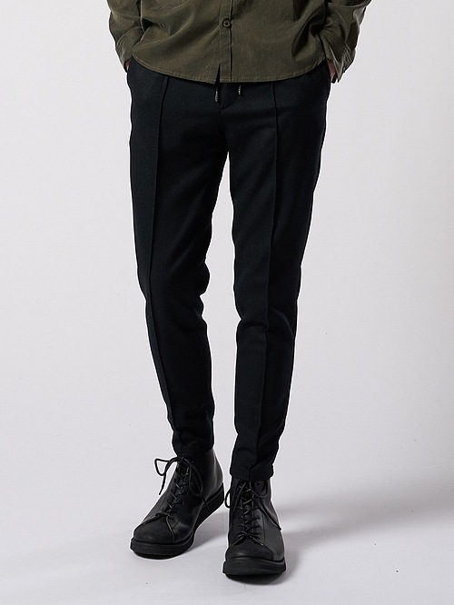 (ͽ���ʡ�9��10������ͽ��/wjk�����֥른��������/comfort pin-tuck slim slacks/black
