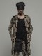 �㴰���nude:masahiko maruyama ���̡���:�ޥ��ҥ��ޥ���/40 Linen Jersey Pigment Print CARDIGAN/Black-Beige