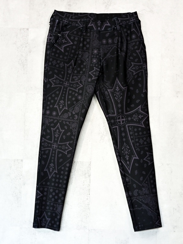 (ͽ���ʡ�1��2������ͽ��/42TH RESOUND CLOTHING���ꥵ����ɥ���������/TIGHT TAPERD CHRIS EASY TUCK PANTS/CROSS BK