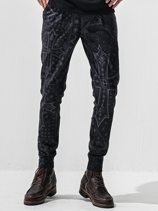 (ͽ���ʡ�1��2������ͽ��/42TH RESOUND CLOTHING���ꥵ����ɥ���������/TIGHT TAPERD CHRIS EASY TUCK PANTS/CROSS BK
