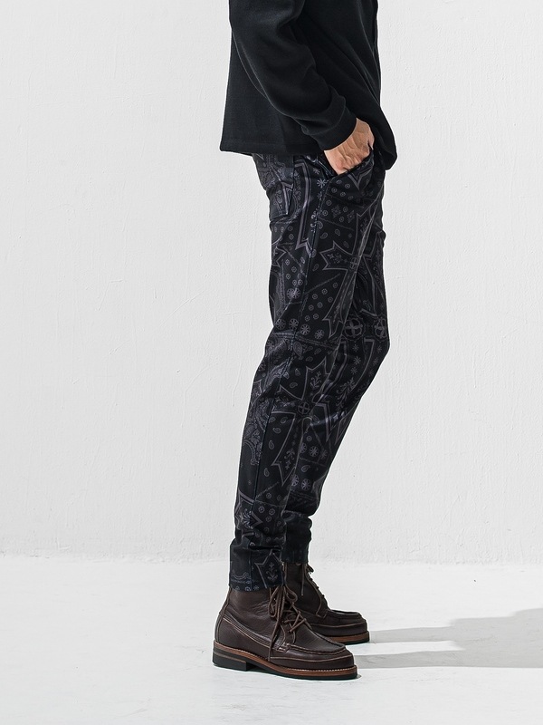 (ͽ���ʡ�1��2������ͽ��/42TH RESOUND CLOTHING���ꥵ����ɥ���������/TIGHT TAPERD CHRIS EASY TUCK PANTS/CROSS BK