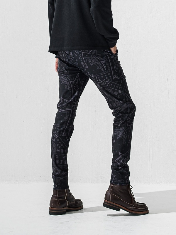 (ͽ���ʡ�1��2������ͽ��/42TH RESOUND CLOTHING���ꥵ����ɥ���������/TIGHT TAPERD CHRIS EASY TUCK PANTS/CROSS BK