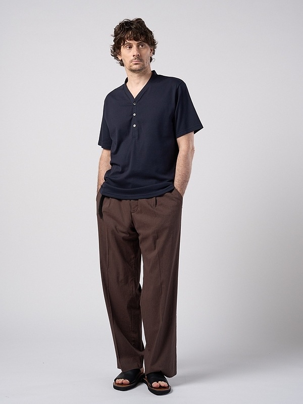 (ͽ���ʡ�2��3������ͽ��/wjk�����֥른��������/luxury cotton smart collar S/S/navy