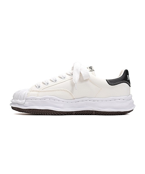 Maison MIHARA YASUHIRO BLAKEY low -original sole canvas Low-Top sneakers/WHITE
