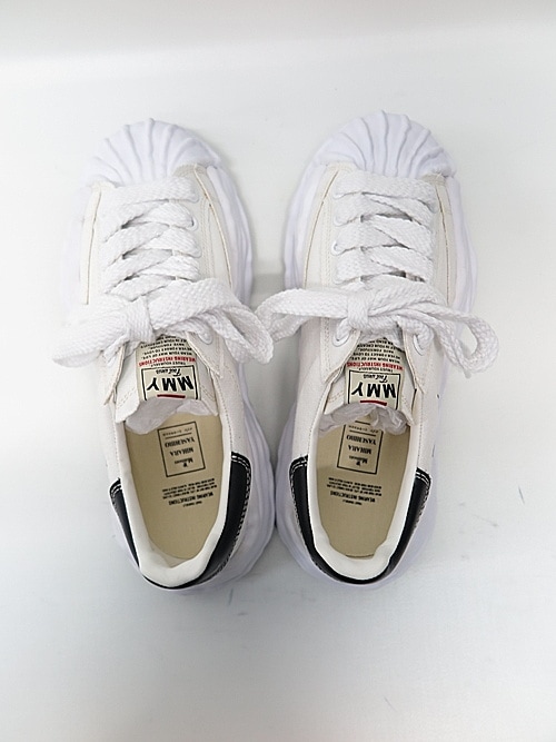 Maison MIHARA YASUHIRO BLAKEY low -original sole canvas Low-Top sneakers/WHITE