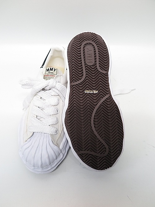 Maison MIHARA YASUHIRO BLAKEY low -original sole canvas Low-Top sneakers/WHITE