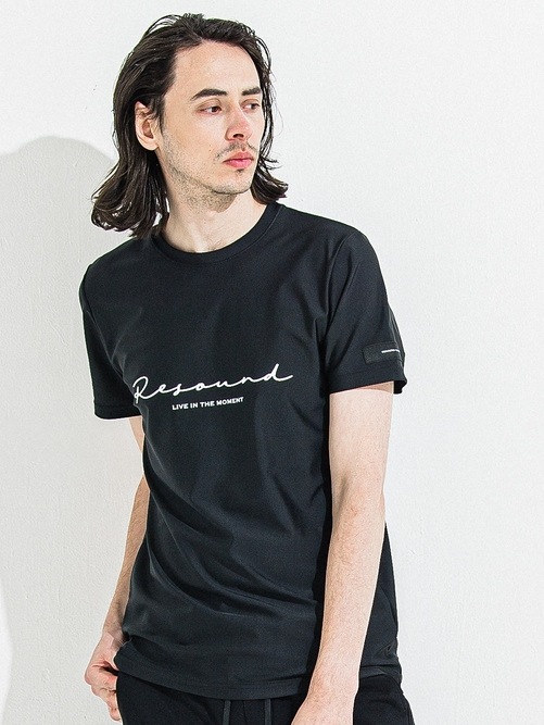 RESOUND CLOTHINGꥵɥ/HANDWRITING RUSH BASIC T/BLACK