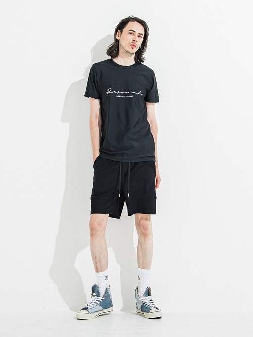 RESOUND CLOTHINGꥵɥ/HANDWRITING RUSH BASIC T/BLACK