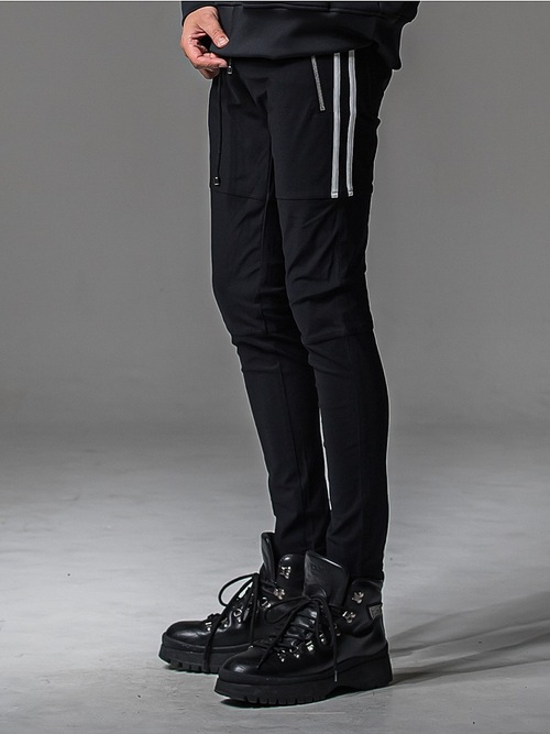 RESOUND CLOTHING���ꥵ����ɥ���������/SUPER TIGHT TAPERD Johnson LINE NYLON PT/BKWH.