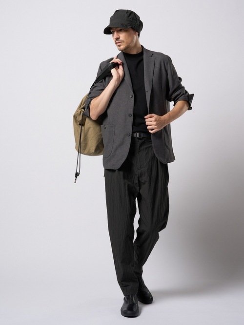 (ͽ���ʡ�3��4������ͽ��/wjk�����֥른��������/luxury cotton mock neck S/S/black