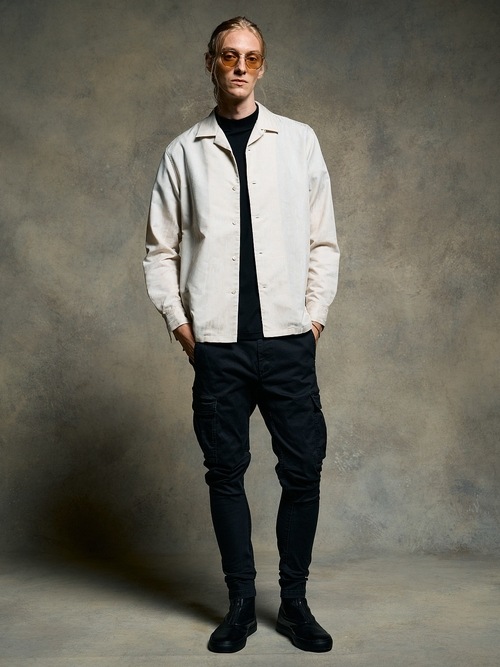 (ͽ���ʡ�3��4������ͽ��/wjk�����֥른��������/luxury cotton mock neck S/S/black