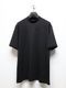 wjk�����֥른��������/luxury cotton mock neck S/S/black.
