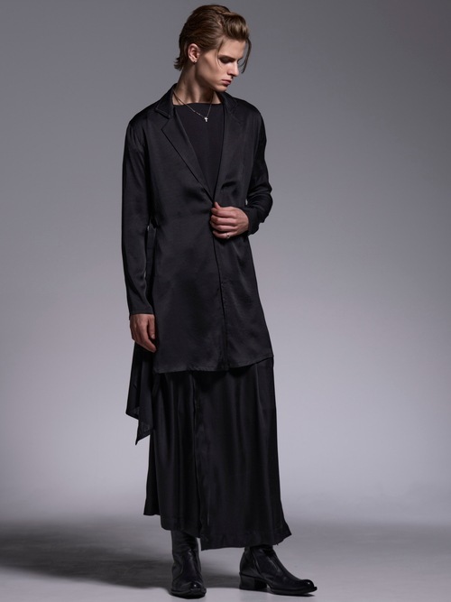 (ͽ���ʡ�4��5������ͽ��/kiryuyrik������奦����奦/Vintage Stain Flare Shirts Jacket/Black