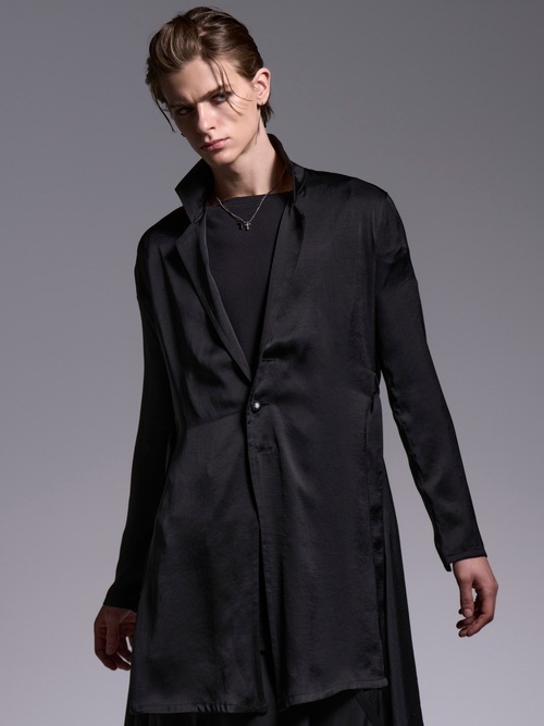 (ͽ���ʡ�4��5������ͽ��/kiryuyrik������奦����奦/Vintage Stain Flare Shirts Jacket/Black