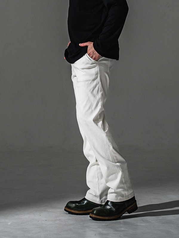 (ͽ���ʡ�8��9������ͽ��/41TH RESOUND CLOTHING���ꥵ����ɥ���������/SEMIWAIDE DENIM JERSEY WIDE PT/WHITE