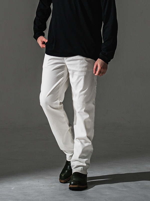 (ͽ���ʡ�8��9������ͽ��/41TH RESOUND CLOTHING���ꥵ����ɥ���������/SEMIWAIDE DENIM JERSEY WIDE PT/WHITE