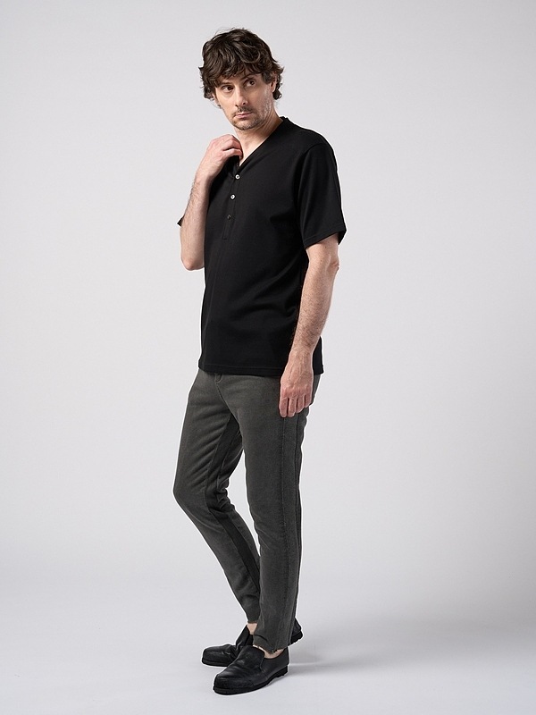 (ͽ���ʡ�2��3������ͽ��/wjk�����֥른��������/luxury cotton smart collar S/S/black