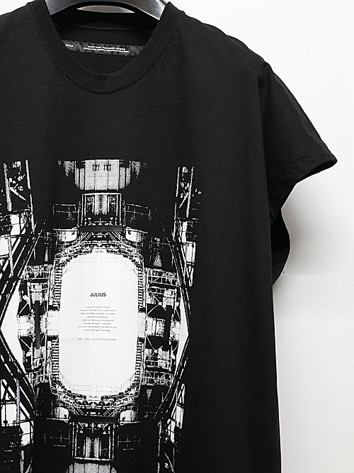 JULIUS����ꥦ��/COTTON SZ JERSEY CUT & SEWN3/BLACK.