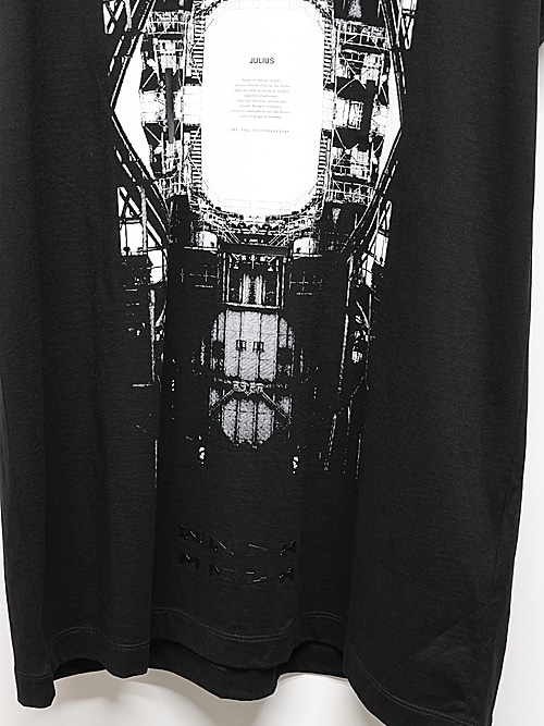 JULIUS����ꥦ��/COTTON SZ JERSEY CUT & SEWN3/BLACK.