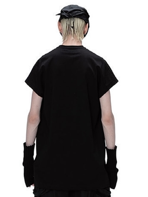 JULIUS����ꥦ��/COTTON SZ JERSEY CUT & SEWN3/BLACK.