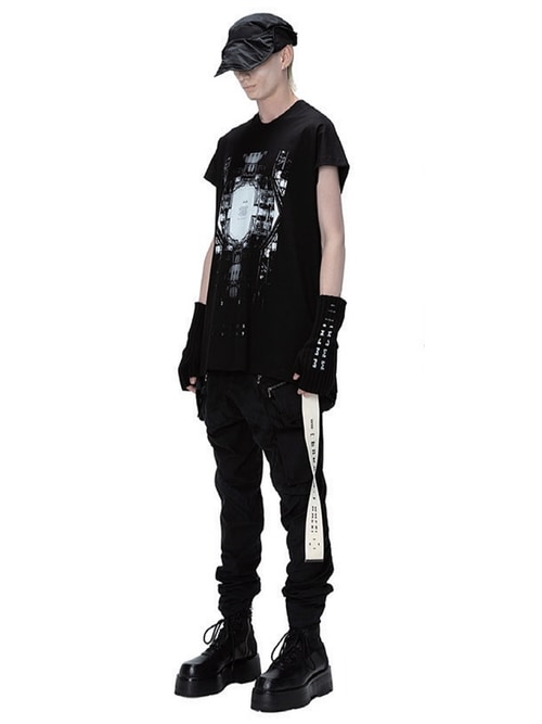 JULIUS����ꥦ��/COTTON SZ JERSEY CUT & SEWN3/BLACK.