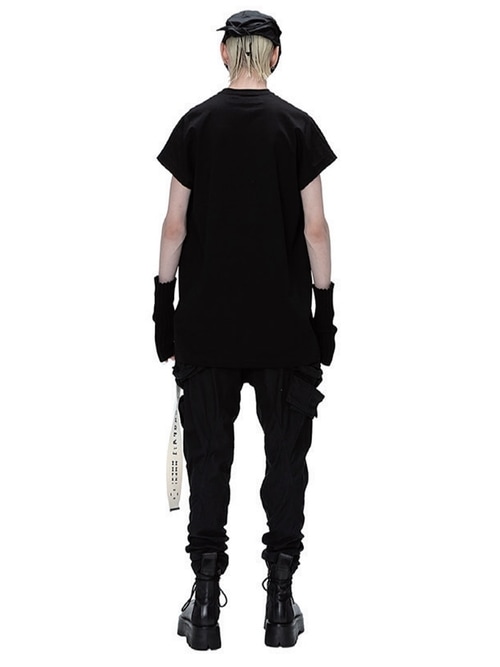 JULIUS����ꥦ��/COTTON SZ JERSEY CUT & SEWN3/BLACK.