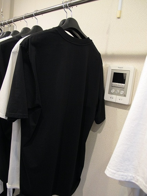 (ͽ)79ͽ/nude:masahiko maruyama ̡:ޥҥޥ/40/2 28GG Jersey SHORT SLEEVE CRACKED PRINT T SHIRT/Black