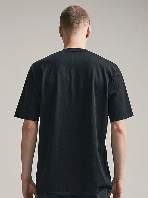 (ͽ)79ͽ/nude:masahiko maruyama ̡:ޥҥޥ/40/2 28GG Jersey SHORT SLEEVE CRACKED PRINT T SHIRT/Black