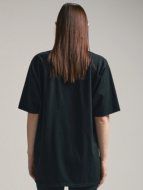 (ͽ)79ͽ/nude:masahiko maruyama ̡:ޥҥޥ/40/2 28GG Jersey SHORT SLEEVE CRACKED PRINT T SHIRT/Black