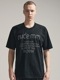 (ͽ)79ͽ/nude:masahiko maruyama ̡:ޥҥޥ/40/2 28GG Jersey SHORT SLEEVE CRACKED PRINT T SHIRT/Black