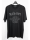 (ͽ)79ͽ/nude:masahiko maruyama ̡:ޥҥޥ/40/2 28GG Jersey SHORT SLEEVE CRACKED PRINT T SHIRT/Black