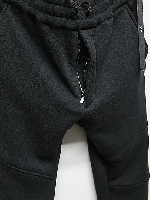 wjk�����֥른��������/back boa rib pants/black