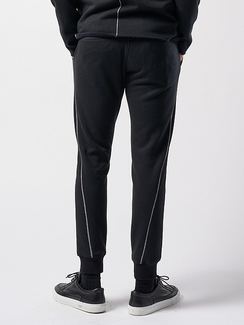 (ͽʡ1011ͽ/wjk֥른/back boa rib pants/black