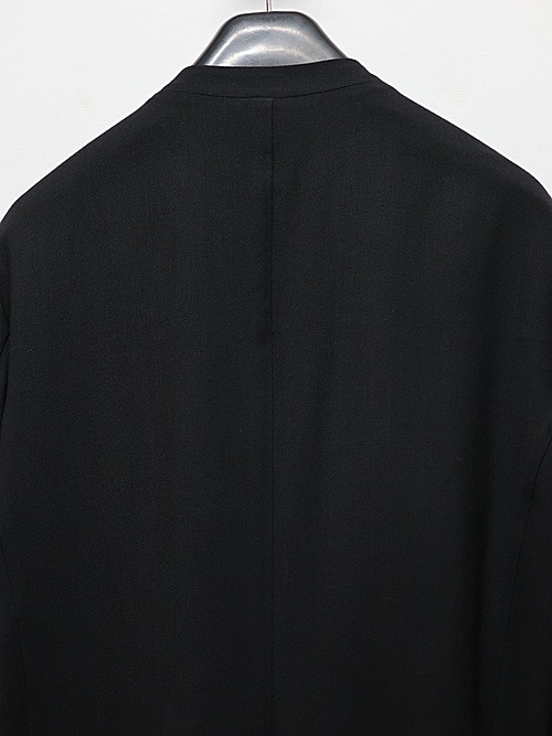 ATTACHMENT�������å�����/2/90 WO TWIST TWILL COLLARLESS JKT/BLACK