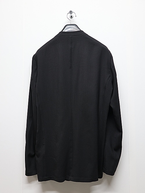 ATTACHMENT�������å�����/2/90 WO TWIST TWILL COLLARLESS JKT/BLACK