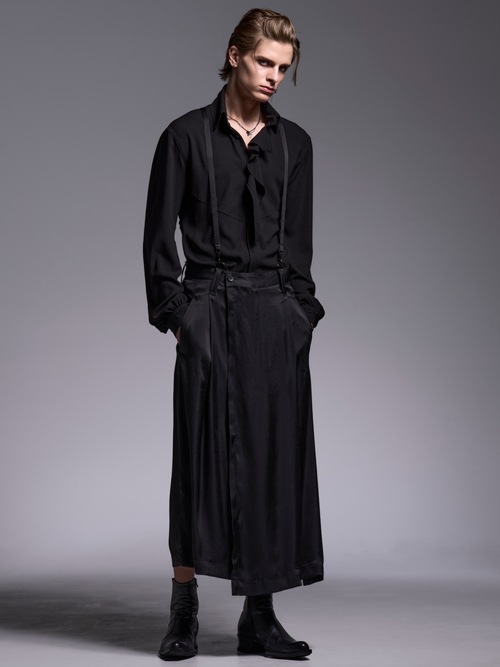 (ͽ���ʡ�4��5������ͽ��/kiryuyrik������奦����奦/Vintage Stain Skirt Suspender Slacks/Black