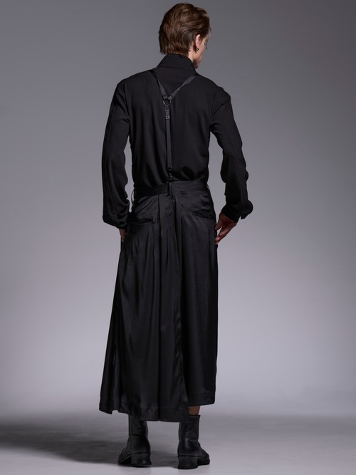 (ͽ���ʡ�4��5������ͽ��/kiryuyrik������奦����奦/Vintage Stain Skirt Suspender Slacks/Black