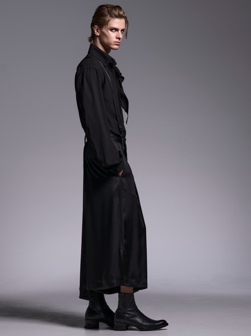 (ͽ���ʡ�4��5������ͽ��/kiryuyrik������奦����奦/Vintage Stain Skirt Suspender Slacks/Black