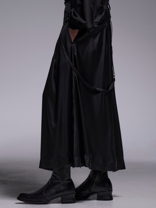 (ͽ���ʡ�4��5������ͽ��/kiryuyrik������奦����奦/Vintage Stain Skirt Suspender Slacks/Black