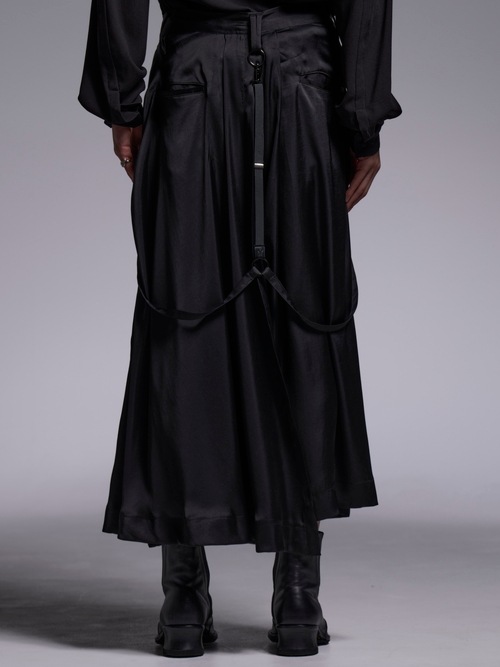 (ͽ���ʡ�4��5������ͽ��/kiryuyrik������奦����奦/Vintage Stain Skirt Suspender Slacks/Black