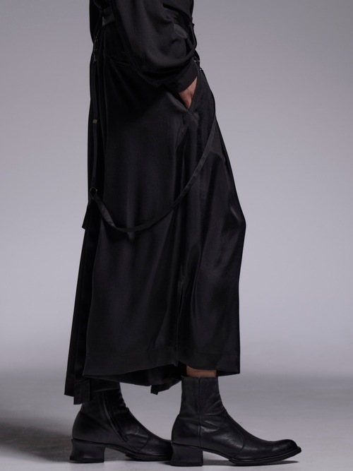 (ͽ���ʡ�4��5������ͽ��/kiryuyrik������奦����奦/Vintage Stain Skirt Suspender Slacks/Black